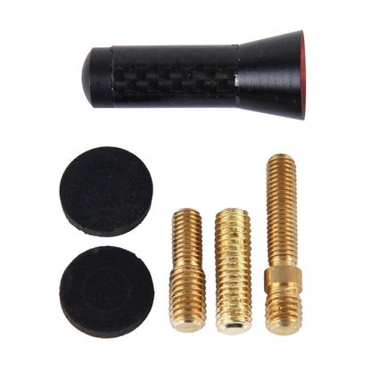 Antenne courte en fibre de carbone et aluminium polie, vis universelles (petite taille), 3,4 cm