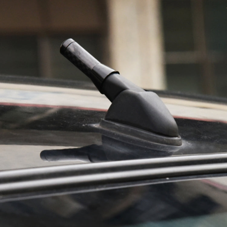 Antenne courte en fibre de carbone et aluminium polie, vis universelles (petite taille), 3,4 cm