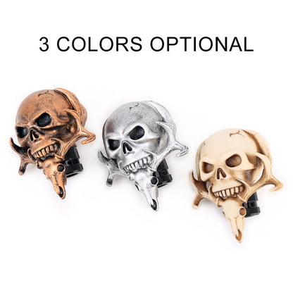Universal Vehicle Car Creative Skull Double Heads Shaped Shifter Cover Manual Automatic Gear Shift Knob, Double Heads Shaped (Bronze), Double Heads Shaped (Beige), Double Heads Shaped (Silver)