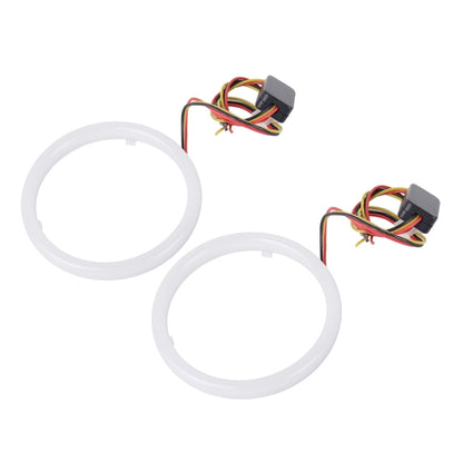 2 PCS 2.5inch 3W White Light + Yellow Light Car Angel Eyes Light, DC 12V Cable Length: 50cm, 2.5inch