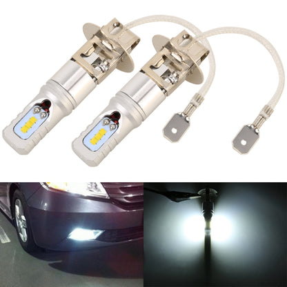 2 PCS H3 DC12V / 4.5W / 6000K / 360LM Car LED Fog Light with 6 CSP Lamp Beads, White Light, H3 (Black), H3 (Silver)