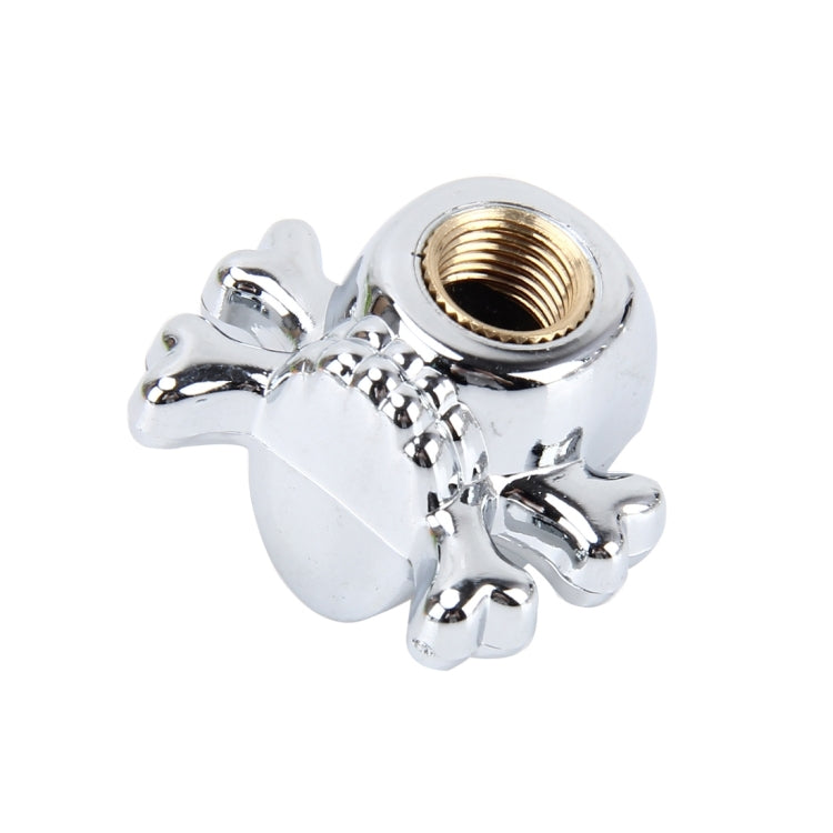 4 Pièces Bouchon de Valve de Pneu de Voiture Moto Vélo, Bouchon de Valve de Pneu en Forme de Crâne Universel