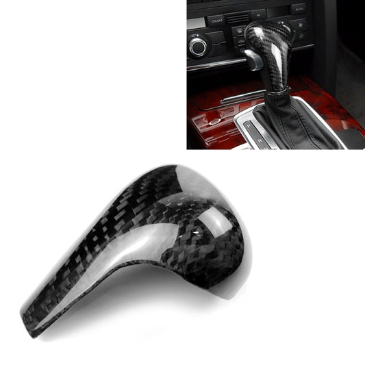 For Left Driving Universal Carbon Fiber Car Gear Shift Knob Modified Shifter Lever Knob for AUDI A4 / A5 / A6 / A7 / Q5 Q7, A7 / Q5 Q7