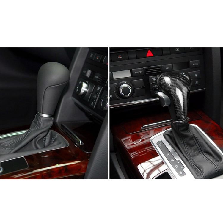 Für Linksverkehr Universal Carbon Fiber Auto Schaltknauf Modifizierter Schalthebelknauf für AUDI A4 / A5 / A6 / A7 / Q5 Q7, A7 / Q5 Q7