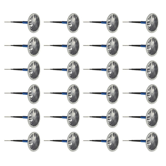 24 PCS 4mm Mushroom Nail-tyre Film Tyre Cold Patch Film Rubber Tire Repair Kit, 4mm