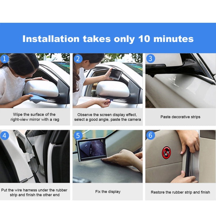 Car Waterproof HD Night Version Right View Camera, Night Version