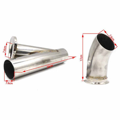 Stainless Steel Car Remote Control Electric Exhaust Valve Pipe Set, Size: 3 inch, YC100414