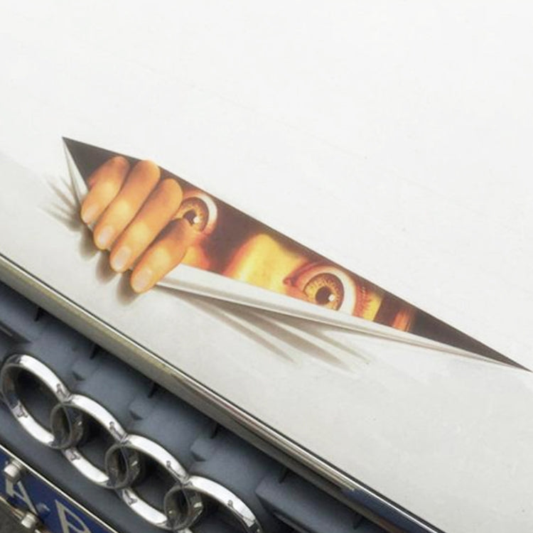 3D Characteristic Digital Simulation Horrible Style Car Paper Sticker, Exaggerated Effection 12, Exaggerated Effection 13, Exaggerated Effection 11