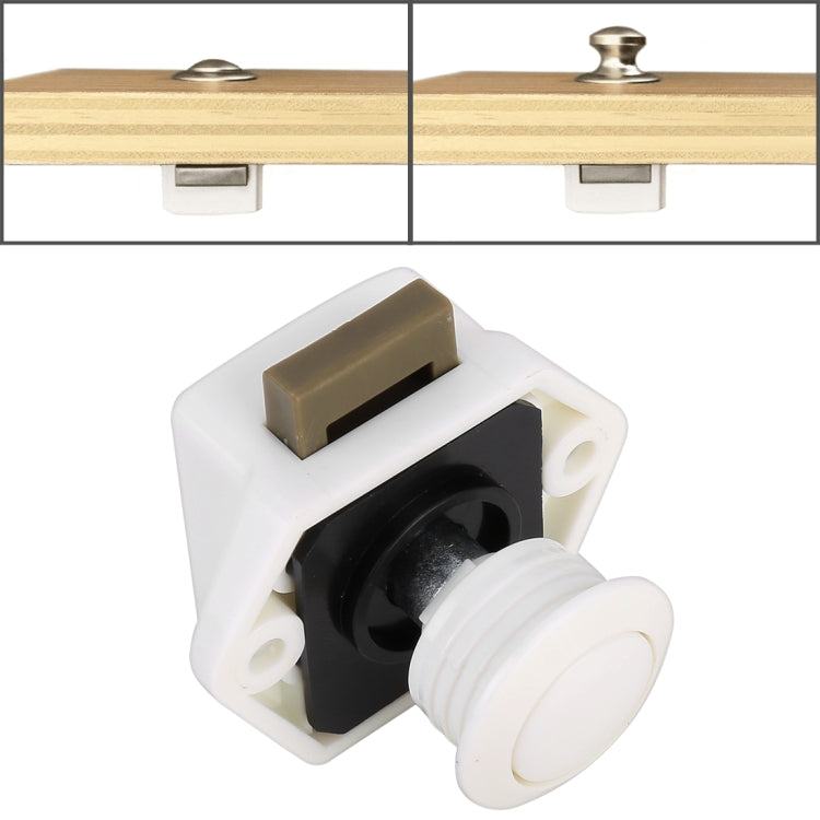 Press Type Drawer Cabinet Catch Latch Release Cupboard Door Stop Drawer Cabinet Locker for RV / Yacht / Furniture