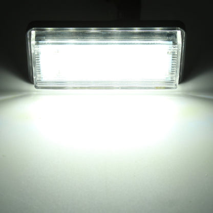 2 PCS DC12V / 1.5W/ 6000K / 100LM Car LED License Plate Light 18LEDs SMD-3528 Lamps for Lexus, For Lexus
