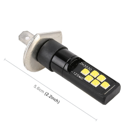 2 PCS H1 DC9-16V / 3.5W / 6000K / 320LM Car Auto Fog Light 12LEDs SMD-ZH3030 Lamps, with Constant Current, H1
