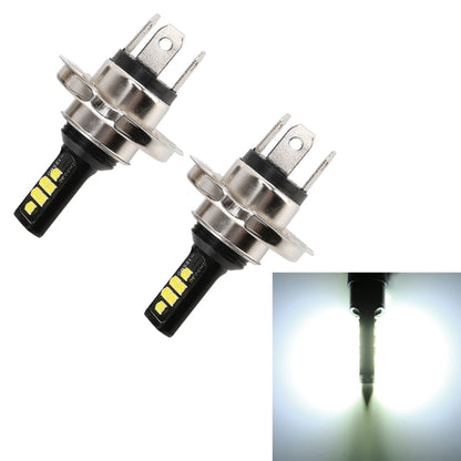 2 PCS H4 DC9-16V / 3.5W(H) 1.1W(L) / 6000K / 320LM Car Auto Fog Light 12LEDs SMD-ZH3030 Lamps, with Constant Current, H4