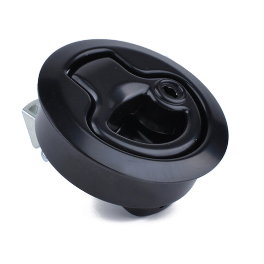 RV / Yacht / Washroom Door Catch Latch Release Cupboard Door Stop Drawer Cabinet Locker, with Key, Black, with Key