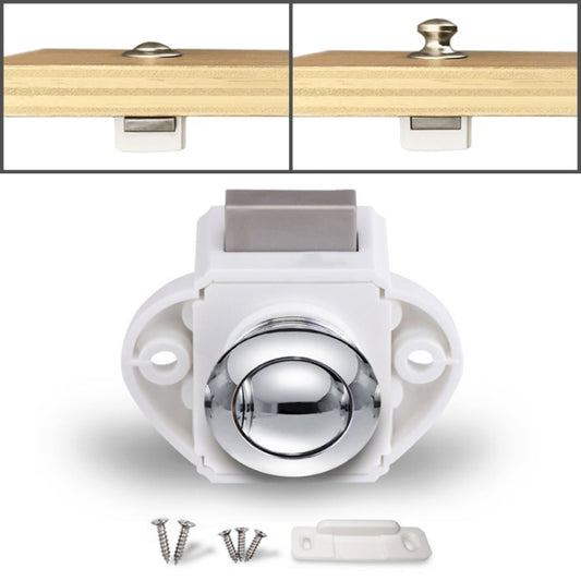 Press Type Drawer Cabinet Catch Latch Release Cupboard Door Stop Drawer Cabinet Locker for RV / Yacht / Furniture