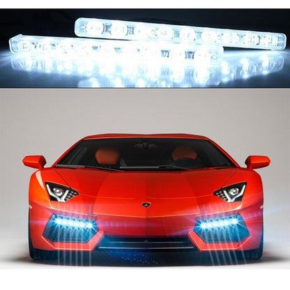 2 PCS LD-008 5730-9SMD 15W 1500 LM 7000K White Light  Daytime Running Light.DC 12V, White Light+15W 1500LM/7000K