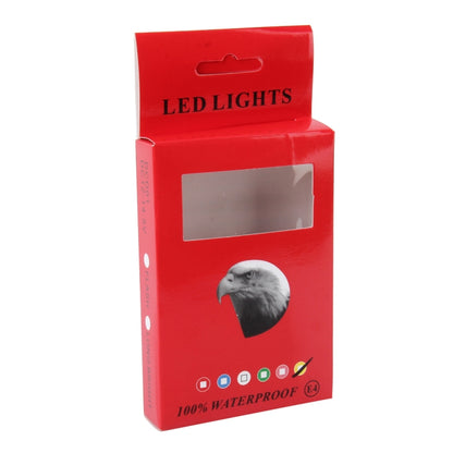 2 PCS 12V 3W  Blue Light Eagle Eyes LED Strobe Light For Motorcycle ，Wire Length: 90cm, Wire Length: 90cm
