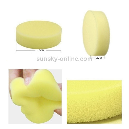 10 Éponges de nettoyage ménager, boule éponge pour voiture, éponge de lavage de voiture, taille : 10 x 10 x 2 cm, 10 éponges de lavage