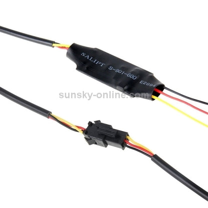 2 PCS 12V Car Daytime Running Lights Soft Article Lamp, White + Yellow Light, Length: 85cm, 85cm