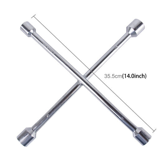 Compact Universal Tire Iron Lug Wrench with 17mm 19mm 21mm 23mm Socket Adapters, Universal 17mm 19mm 21mm 23mm