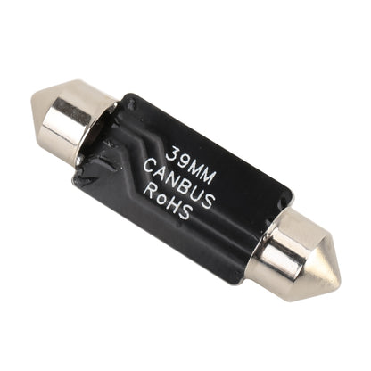 2 PCS 39mm DC12V / 1.5W / 6000K / 110LM 8LEDs SMD-3030 Car Reading Lamp Dome Light, with Decoder, 39mm