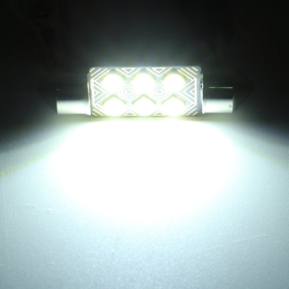 2 PCS 39mm DC12V / 1.5W / 6000K / 110LM 8LEDs SMD-3030 Car Reading Lamp Dome Light, with Decoder, 39mm
