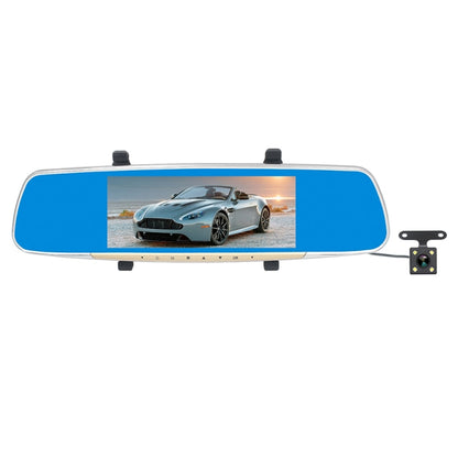 V100 Rétroviseur de voiture avec écran tactile LCD 7 pouces et caméra séparée, grand angle de vision de 170 degrés, prend en charge la vision nocturne / l'enregistrement en boucle / la détection de mouvement / le capteur G / la carte TF, 7 pouces