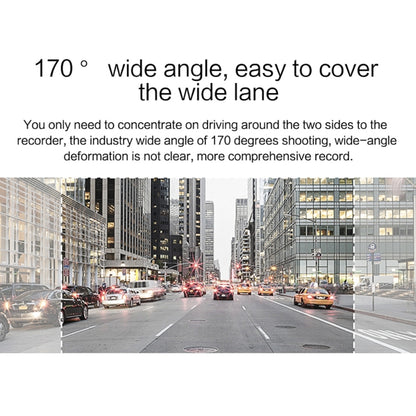 V100 Rétroviseur de voiture avec écran tactile LCD 7 pouces et caméra séparée, grand angle de vision de 170 degrés, prend en charge la vision nocturne / l'enregistrement en boucle / la détection de mouvement / le capteur G / la carte TF, 7 pouces