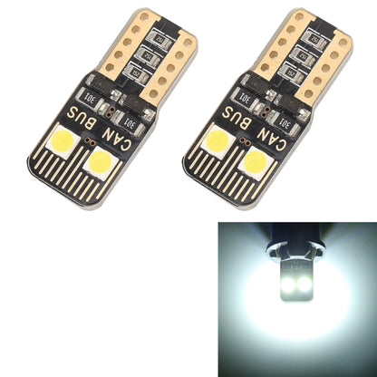 2 PCS T10 / W5W / 168 / 194 DC12V / 1.6W / 6000K / 130LM 4LEDs SMD-3030 Car Clearance Light, with Decoder, 4LEDs SMD-3030