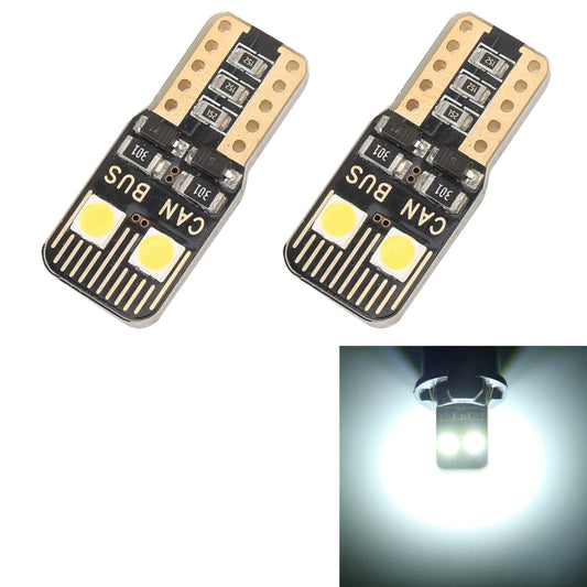 2 PCS T10 / W5W / 168 / 194 DC12V / 1.6W / 6000K / 130LM 4LEDs SMD-3030 Car Clearance Light, with Decoder, 4LEDs SMD-3030