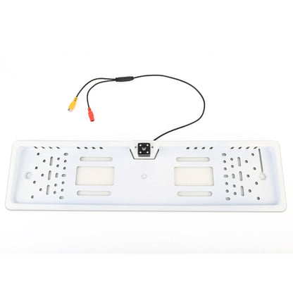 JX-9488 720x540 Effective Pixel NTSC 60HZ CMOS II Universal Waterproof Car Rear View Backup Camera with 2W 80LM 5000K White Light 4LED Lamp, DC 12V, Wire Length: 4m, White, Silver