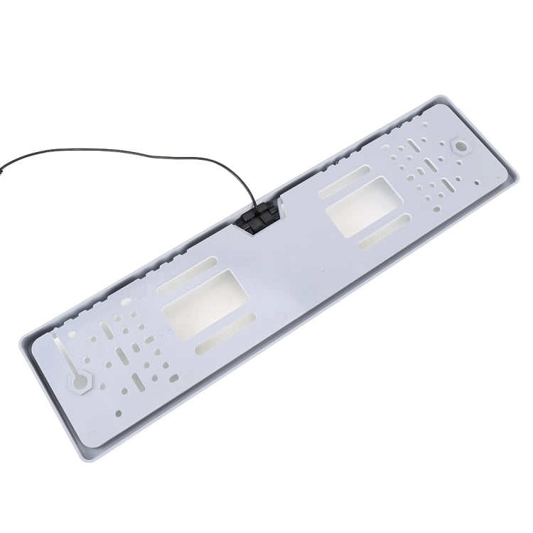 JX-9488 720x540 Effective Pixel NTSC 60HZ CMOS II Universal Waterproof Car Rear View Backup Camera with 2W 80LM 5000K White Light 4LED Lamp, DC 12V, Wire Length: 4m, White, Silver