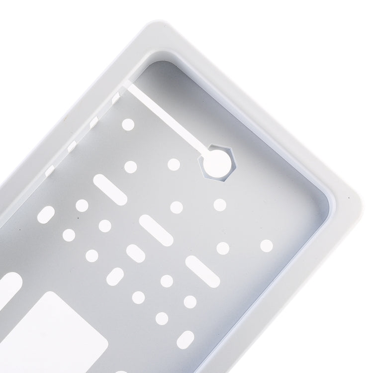 JX-9488 720x540 Effective Pixel NTSC 60HZ CMOS II Universal Waterproof Car Rear View Backup Camera with 2W 80LM 5000K White Light 4LED Lamp, DC 12V, Wire Length: 4m, White, Silver