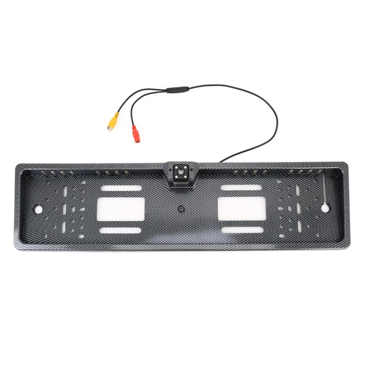 JX-9488 720x540 Effective Pixel NTSC 60HZ CMOS II Universal Waterproof Car Carbon Fiber Rear View Backup Camera with 2W 80LM 5000K White Light 4LED Lamp, DC 12V, Wire Length: 4m, Black (Carbon Fiber )