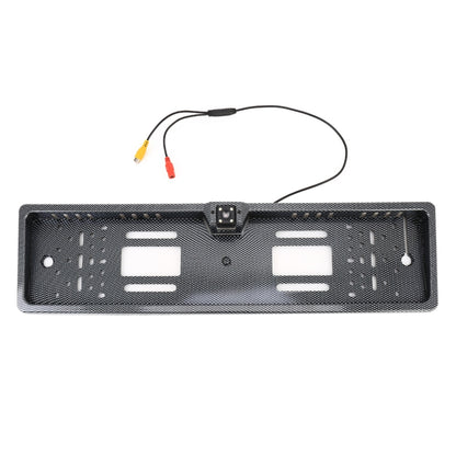 JX-9488 720x540 Effective Pixel NTSC 60HZ CMOS II Universal Waterproof Car Carbon Fiber Rear View Backup Camera with 2W 80LM 5000K White Light 4LED Lamp, DC 12V, Wire Length: 4m, Black (Carbon Fiber )