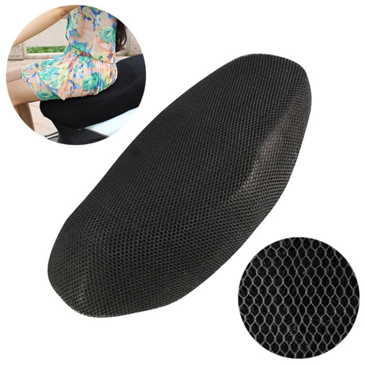 Housse de selle de moto respirante double couche en maille 3D nid d'abeille à petits trous en polyester, taille : XXL, longueur : 92 cm ; largeur : 55 cm, taille : XXL