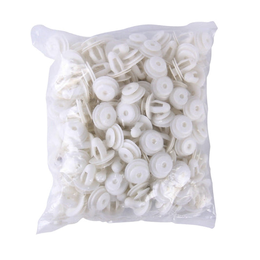 100 Rivets en plastique pour trous, attaches, clips à poussoir