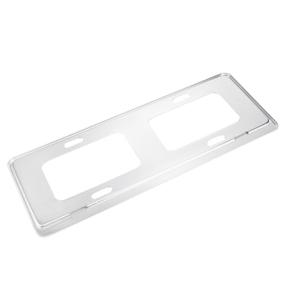 2 PCS Car License Plate Magnesium Alloy Bracket Frame Holder Stand Mount(Silver), Magnesium Alloy Bracket