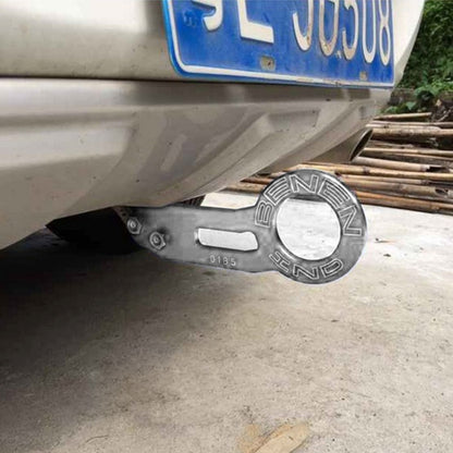 Benen Aluminum Alloy Rear Tow Towing Hook Trailer Ring for Universal Car Auto with Two Screw Holes, Blue, Black, Gold, Purple, Red, Silver