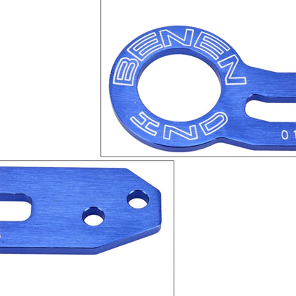 Benen Aluminum Alloy Rear Tow Towing Hook Trailer Ring for Universal Car Auto with Two Screw Holes, Blue, Black, Gold, Purple, Red, Silver