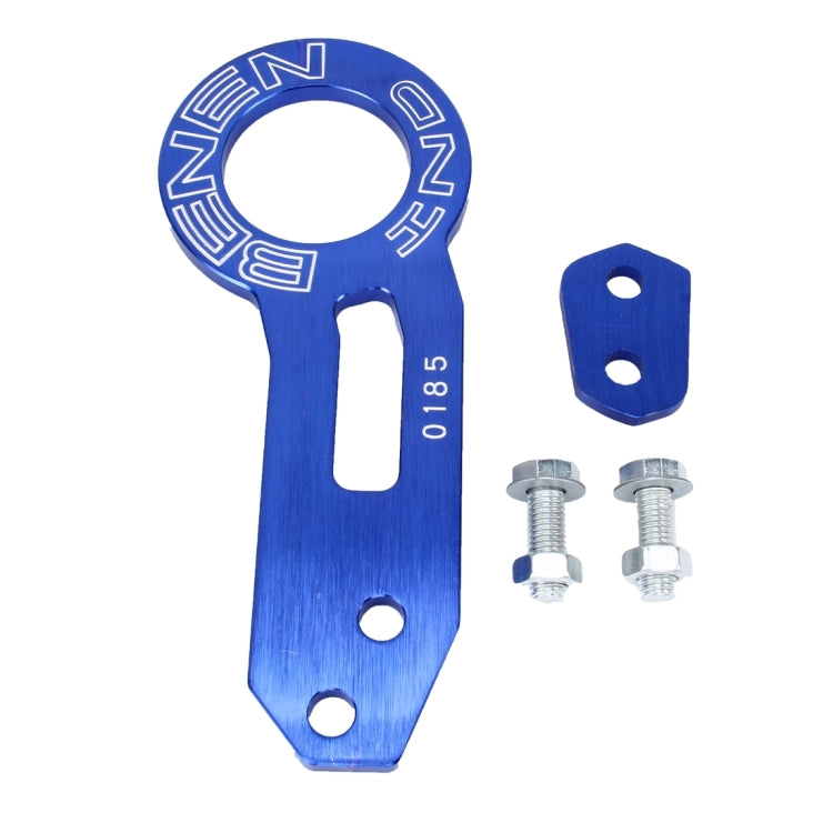 Benen Aluminum Alloy Rear Tow Towing Hook Trailer Ring for Universal Car Auto with Two Screw Holes, Blue, Black, Gold, Purple, Red, Silver