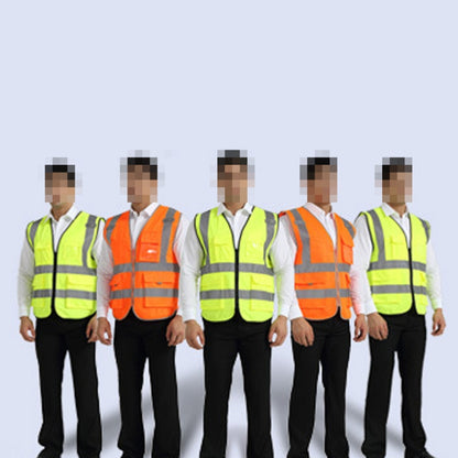 XL Reflective Fluorescent Vest Safty Cloth Driving School Construction Traffic Safty Warning Working Cloth, XL Vest, Vest 5
