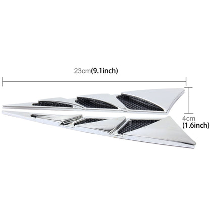 YI-226 2 PCS Car Side Air Intake Flow Vent Fender Decorative Stickers Cover, Air Ventilation 1