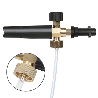 Pistolet Mousseur Haute Pression pour Nettoyage Auto, Générateur de Mousse Savon, Pistolet Pulvérisateur d'Eau pour Karcher K2 / K3, Capacité: 1L