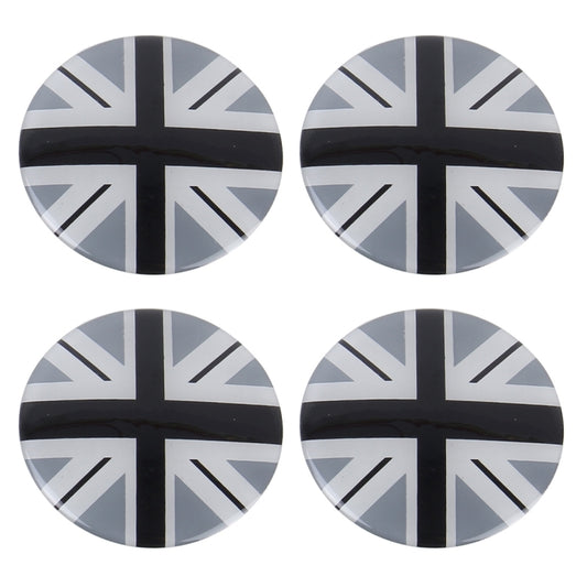 4 PCS National Flag Metal Car Sticker Wheel Hub Caps Centre Cover Decoration, England  Flag 1