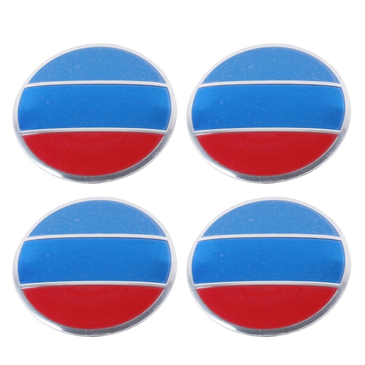 4 PCS National Flag Metal Car Sticker Wheel Hub Caps Centre Cover Decoration, National Flag
