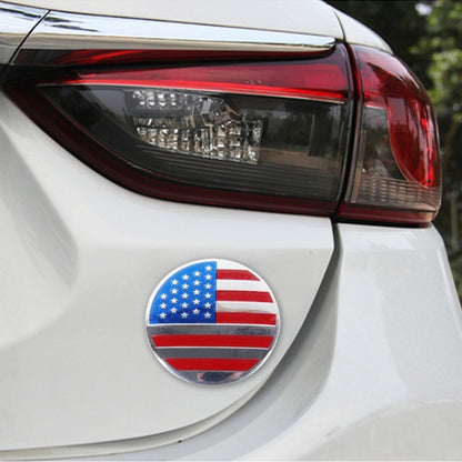 4 autocollants métalliques pour voiture avec drapeau américain, cache-moyeux centraux de roue, décoration, drapeau américain