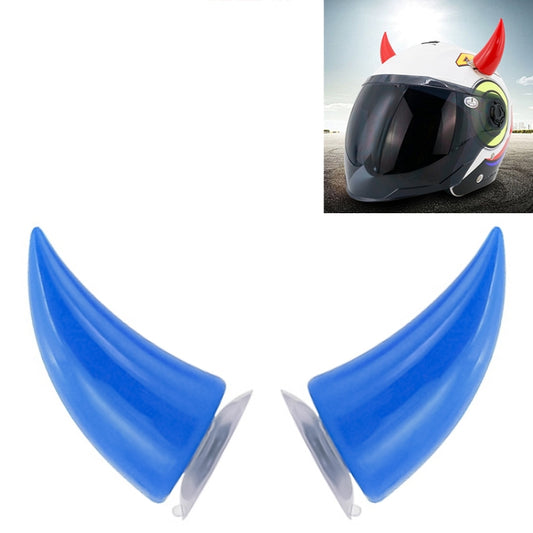 2 PCS Décoration de diable pour casque de moto Décoration de cornes à ventouses pour casque de moto Casque de motard Ventouse