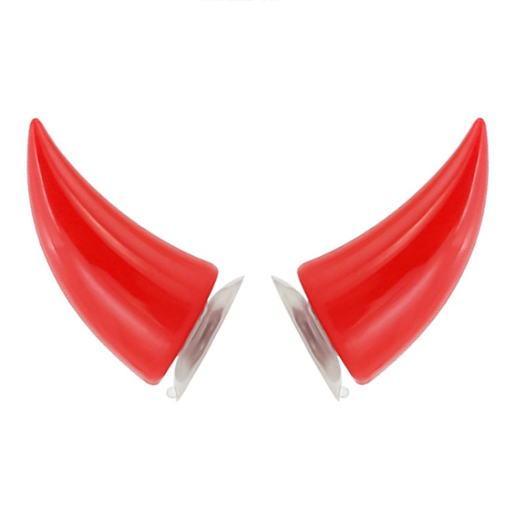 2 PCS Motorcycle Helmet Devil Decoration Motorbike Helmet Suction Cups Horns Decoration Headwear Sucker