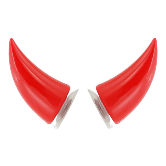 2 PCS Décoration de diable pour casque de moto Décoration de cornes à ventouses pour casque de moto Casque de motard Ventouse