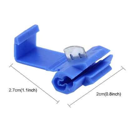 50 PCS Quick Splice Solderless Wire Terminals Connector, Blue